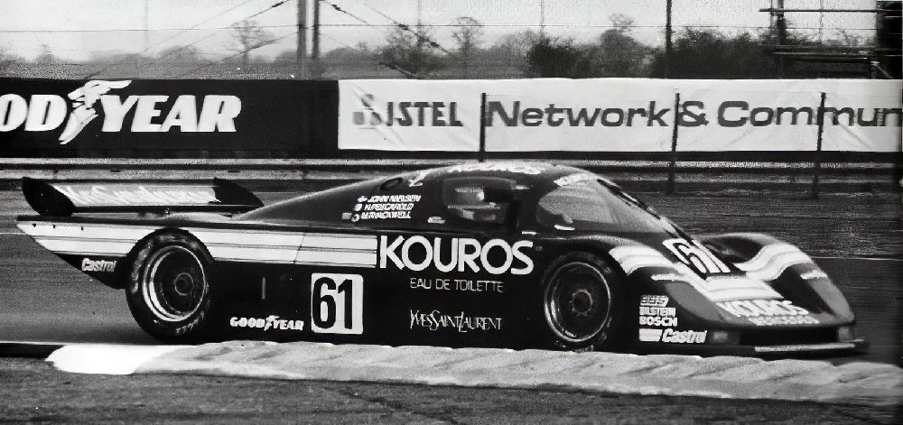 Kouros Sauber-Mercedes number 61 on circuit
