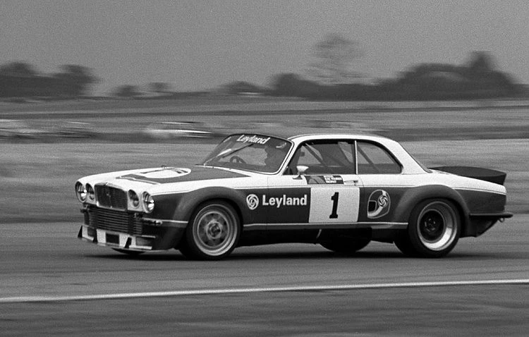 In period: the Leyland-liveried XJ12C on its way